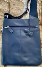 RADLEY LONDON Wilton Way Crossbody Blue Leather Slim - NEW