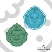 Shrek - Fiona Cookie Cutter and Embosser - 8.2cm x 7.7cm