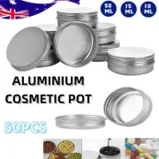 Aluminium Tin, Silver Tin Container, Cosmetic Pot Lip Balm Jar, Small Round Tins