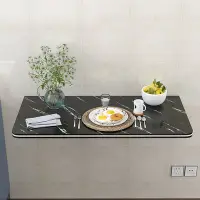在飛比找Yahoo!奇摩拍賣優惠-熱賣 壁掛式折疊桌板連壁餐桌家用簡易桌掛墻上小桌子廚房置物架