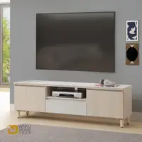 在飛比找momo購物網優惠-【WAKUHOME 瓦酷家具】Mitte暖調木質5.3尺電視