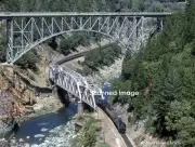 Original Photograph: UP 844/3985 doubleheader, Pulga, Feather River Canyon, CA