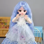 1/6 BJD Doll Kids Toy 12 inch Cute Girl Doll Wigs Dress Shoes Full Set Completed