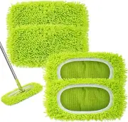 Reusable Dry Sweeping Cloths Microfiber Wet Mop Pads Compatible with Swiffer...