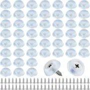 Rubber Feet, 50Pcs Cutting Board Feet Non Slip Bumpers with Stainless Steel Scre