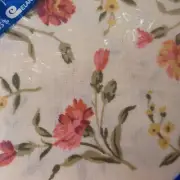 Vintage Danville Set Of 2 Standard PillowCases NOS Muslin Flower Daisy Retro