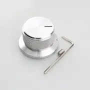 1PCS Diameter 44mm High 25mm Aluminum Solid Knob Volume Potentiometer Knob Audio