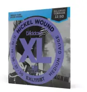 3 Sets D'Addario EXL115BT Electric Guitar Strings 11-49 Balanced Tension Strings