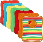 7 Pack Bibs Baby MultiColour PopOver Unisex Soft Terry Towelling Large Size Bib