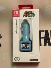 Power A Pow Block Car Charger Nintendo Switch Mario Iconic Pro 5V USB C PowerA