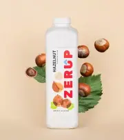 Zerup Zero Sugar / Sugar Free Hazelnut Syrup 1 Litre