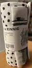 IKEA RINNIG Hannah Wilcox Kitchen Towels Four 18x24 White/Black / Green New NWT