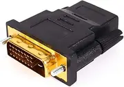 DVI to HDMI Adapter, HDMI Cable Adapter Bidirectional Female HDMI to DVI Male Adapter Male Adapter with Gold-Plated for Computer Monitor