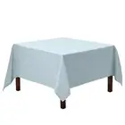 Square Tablecloth - 70 x 70 Inch Table Cloth for 70 x 70 inch Square Baby Blue