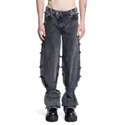 [ALEXANDER MCQUEEN] Tied Jeans Black