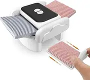 GONSIR Card Shuffler，Rechargeable One-Click Automatic Card Shuffler for 1-2 Decks, Low Noise & Efficient Shuffling Machine, Portable Electric Card Shuffler for Poker, UNO, Blackjack, Skip-Bo, Phase 10