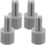 4pcs Motor Adapter Compatible with Cross Shaft Coupling DIY Robot Toy Car Wheel Connectors Intelligent Vehicle Parts Accessories for DIY Projects Grey