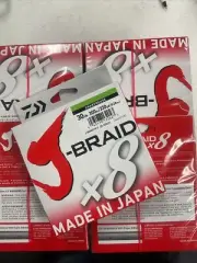 1 NEW Daiwa J-Braid X8 Braided Fishing Line 30lb - 330 Yards (300 M) CHARTREUSE