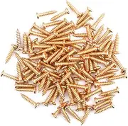 SWOOMEY 50pcs Tuning Pegs for Electric Acoustic Bass Guitar Tuning Key Screws Golden Easy to Install