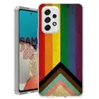 For Samsung Galaxy A23 5g A52 A53 TPU Case+Glass(Grunge Pride Flag)