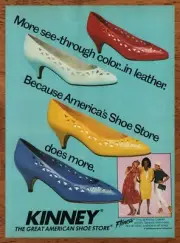1986 Kinney Shoe Store Flings Vintage Print Ad/Poster Retro 80s Style Art Décor