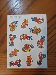 Vintage Trend Stinky Stickers sheet 12 Scratch & Sniff Chili Pepper T-149