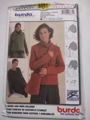 Burda 8881 Misses Pull-over, Jacket & Blouse Pattern Sz 8-20 Uncut