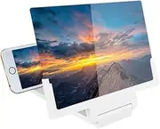 Magnifying Glass,Phone Screen Newest Version 12"/18"/20" Enlarger, Screen for Cell Phone Blu- ray 6D Ultra- Clear Large Screen Mobile Amplifier Projector, Foldable Stand Universal
