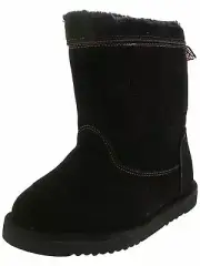 WESTERN CHIEF KIDS MAKENA GIRLS MICROSUEDE WINTER SNOW BOOTS LICORICE 2433399P