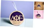 Laser Engraved Wood Sorority Christmas Ornaments – Greek Delta Phi Epsilon