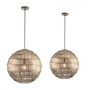Sutton Ball LED Pendant Light Bronze in Small or Large