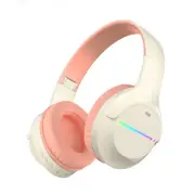 Wireless Bluetooth 5.3 Headphones Over Ear LED Headset Stereo Noise Cancelling