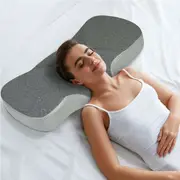 Dreamz Memory Foam Pillow Pillowcase Neck Shoulder Support Cervical Pain Relief