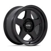 17x8.5 KMC KM728 Lobo Matte Black Wheel 6x120 (-10mm)