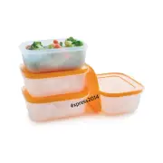 Tupperware NEW Freezer Mate Plus 4-pc set Stain Guard Refrigerator 1-3/4 cups