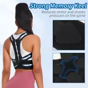 Posture Corrector Lumbar Shoulder Back Support Brace Belt Unisex Women Men