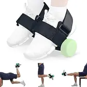 MOTRAIN 2Pcs Adjustable Dumbbell Foot Strap, Adjustable Ankle Weights, Tibialis Trainer & Ankle Weights for Leg Strength, Hamstring Curls, Hip Flexors & Home Gym Workouts