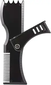zolyet Beard Shaper 360° Rotary Beard Shaping and Styling Template Comb Tool Black