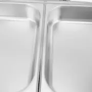 (2 Compartments)Chafing Dish Buffet Set 9L Stainless Steel Rectangle Alcohol