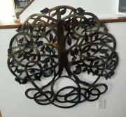 Metal wall art tree of life Home Decor 34" plasma cut outdoor patio hallway art