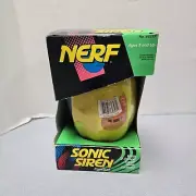 Vintage Nerf Sonic Siren Football 1993 Kenner Yellow & Blue Rare New Sealed!