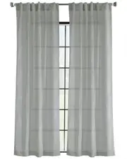 Habitat Trenton Faux Linen Dual Header Printed Curtain Panel