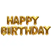 1 Set HAPPY BIRTHDAY Letters Foil Balloon For Birthday Party Decoration 16"