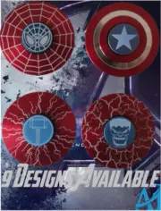 Marvel Avengers Fidget Spinners: Captain America, Spiderman, Thor, Hulk Gifts