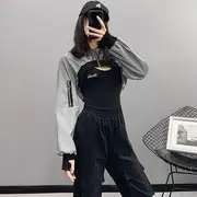 Reflective Cropped Jacket Gray - L