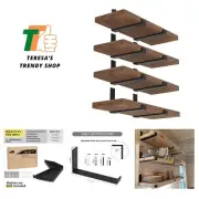 Shelf Brackets 12 Inch, Strong Heavy Duty Floating Shelf Brackets Pack of 8, ...