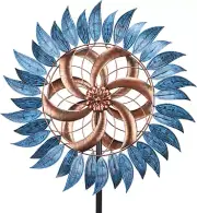 Wind Spinner Large Wind Mill Metal Outdoor Large Two Way Garden Patio Yard Decor
