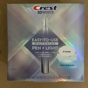 Crest 3D White Whitening Pen + LED Light Kit - Easy To Use - New Sealed