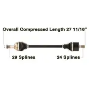 Tytaneum Heavy Duty Complete Axle #CAN-6086HD Can-Am Defender