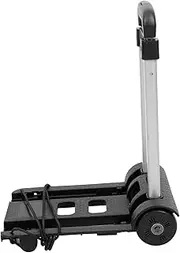 Toddmomy Express Trolley Carts Portable Dolly Push Cart Portable Shopping Cart Trolly Dolly Foldable Cart Folding Shopping Cart Hand Cart Silent Wheel Luggage Cart Practical Trolley Iron